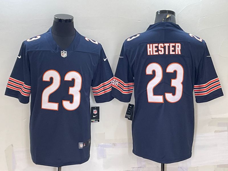 Men Chicago Bears 23 Hester Blue 2022 Nike Limited Vapor Untouchable NFL Jersey